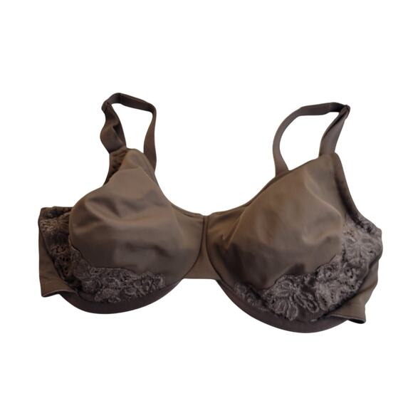 Olga Underwire Bra by Warner's Greenish Brown Gentle Lift Full Figure Size 38DD - Picture 1 of 7